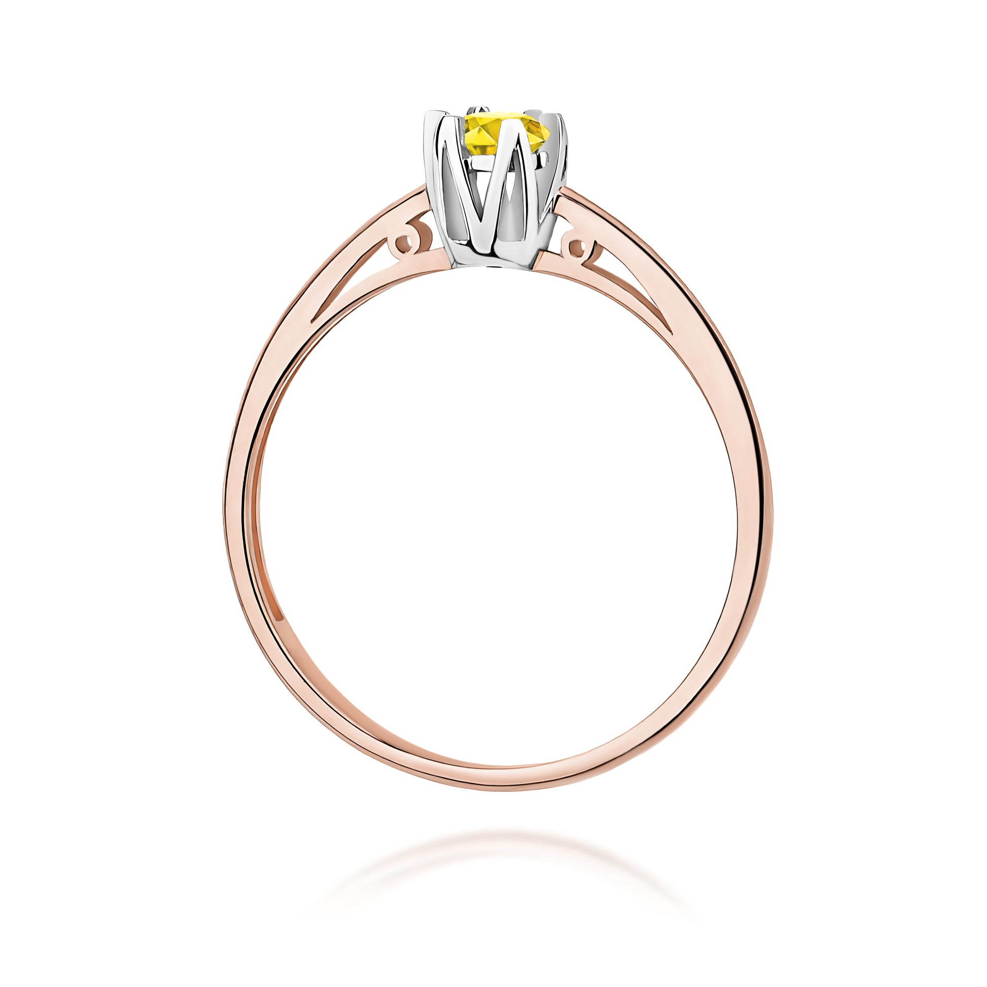 Inel Aur 14K cu Diamant Natural 0.15 ct