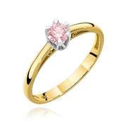 Inel Aur 14K cu Diamant Natural 0.15 ct