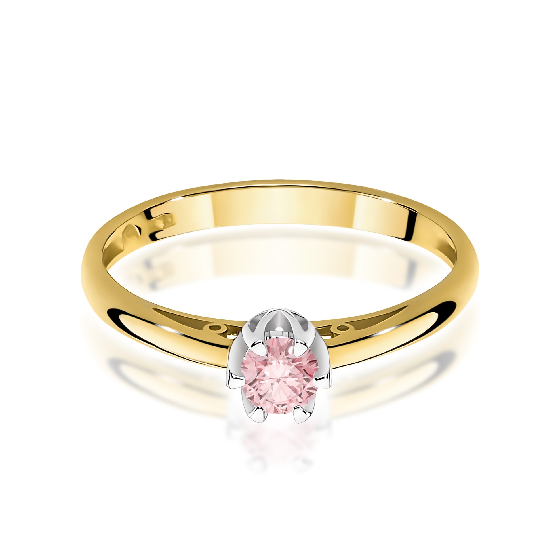 Inel Aur 14K cu Diamant Natural 0.15 ct
