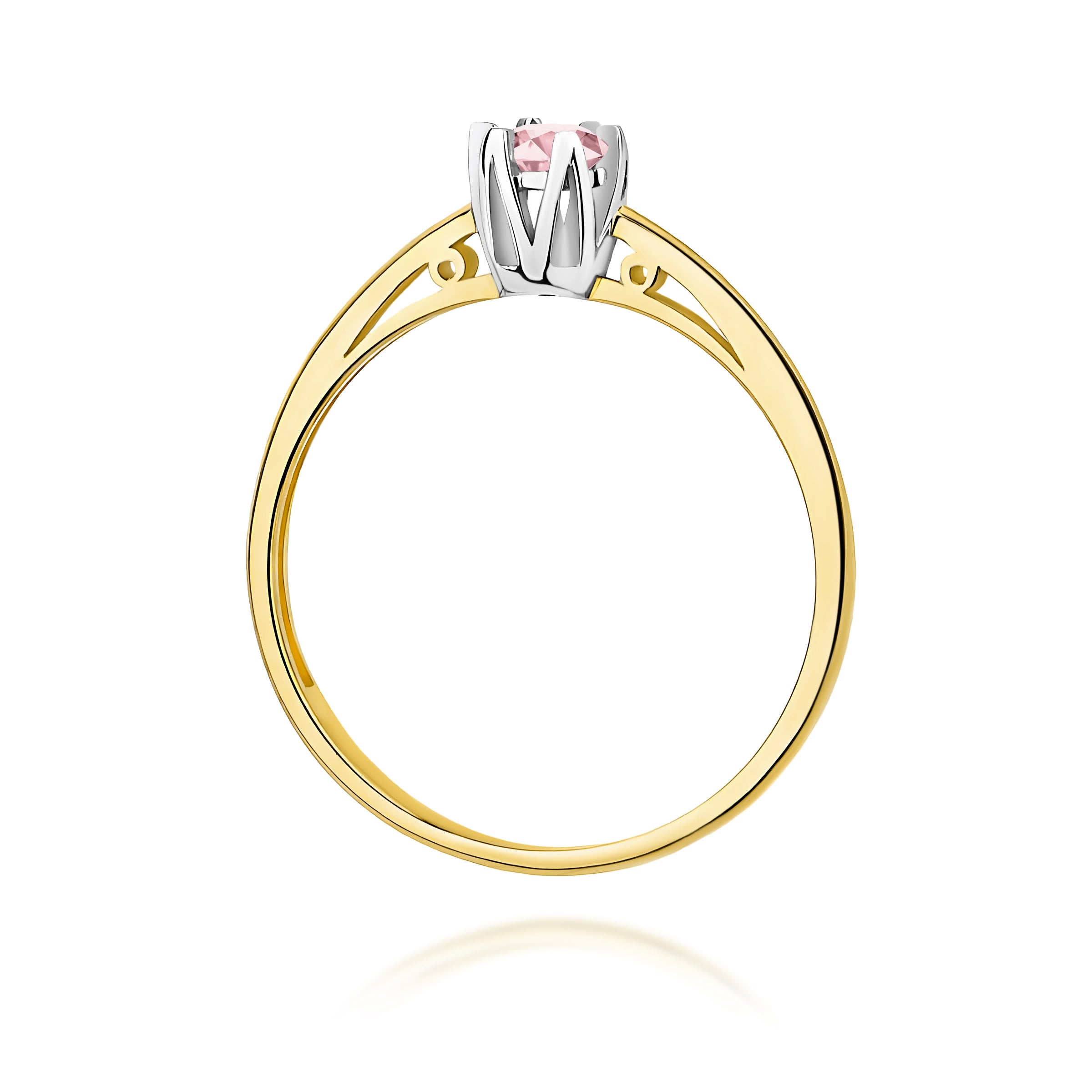 Inel Aur 14K cu Diamant Natural 0.15 ct