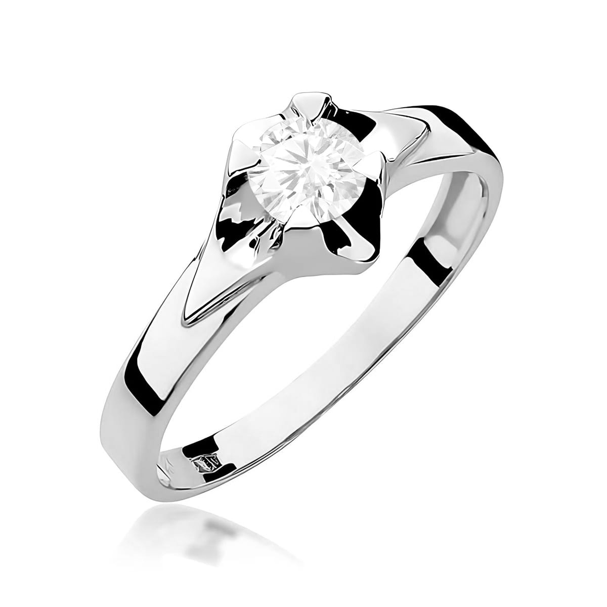 Inel Aur 14K W0155 Diamant Cultivat 0.50ct