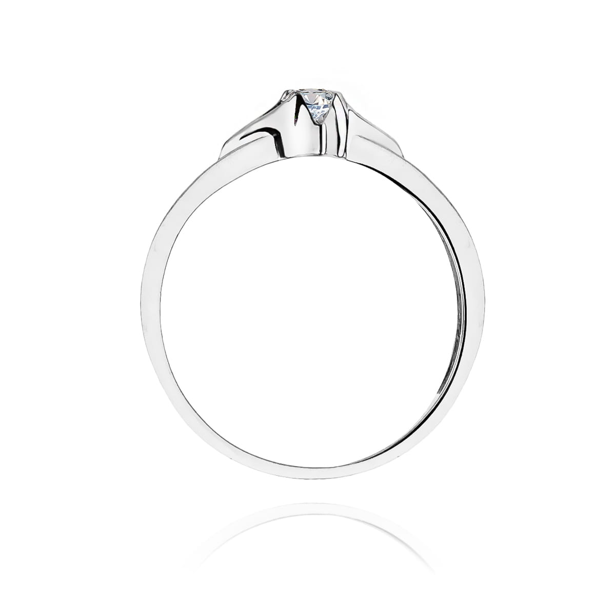 Inel Aur 9K cu Diamant Natural 0.12 ct