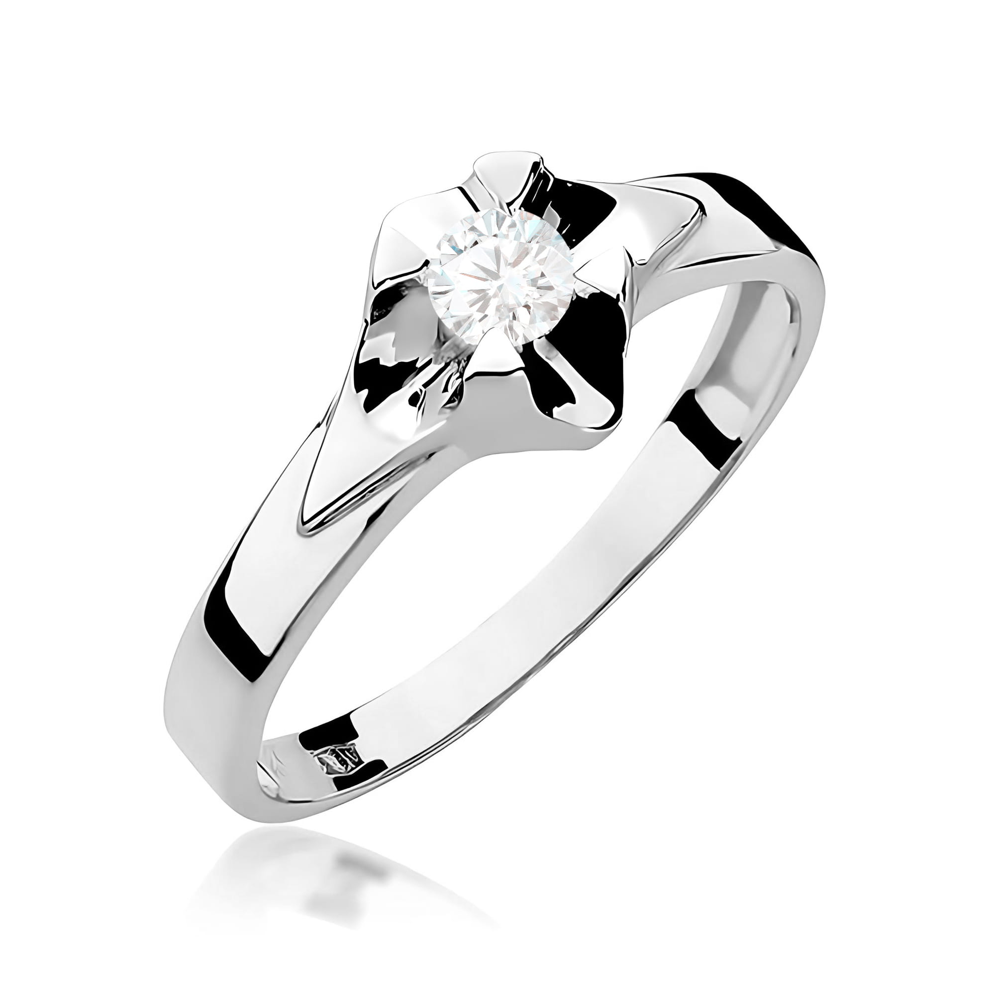 Inel Aur 9K cu Diamant Natural 0.23 ct