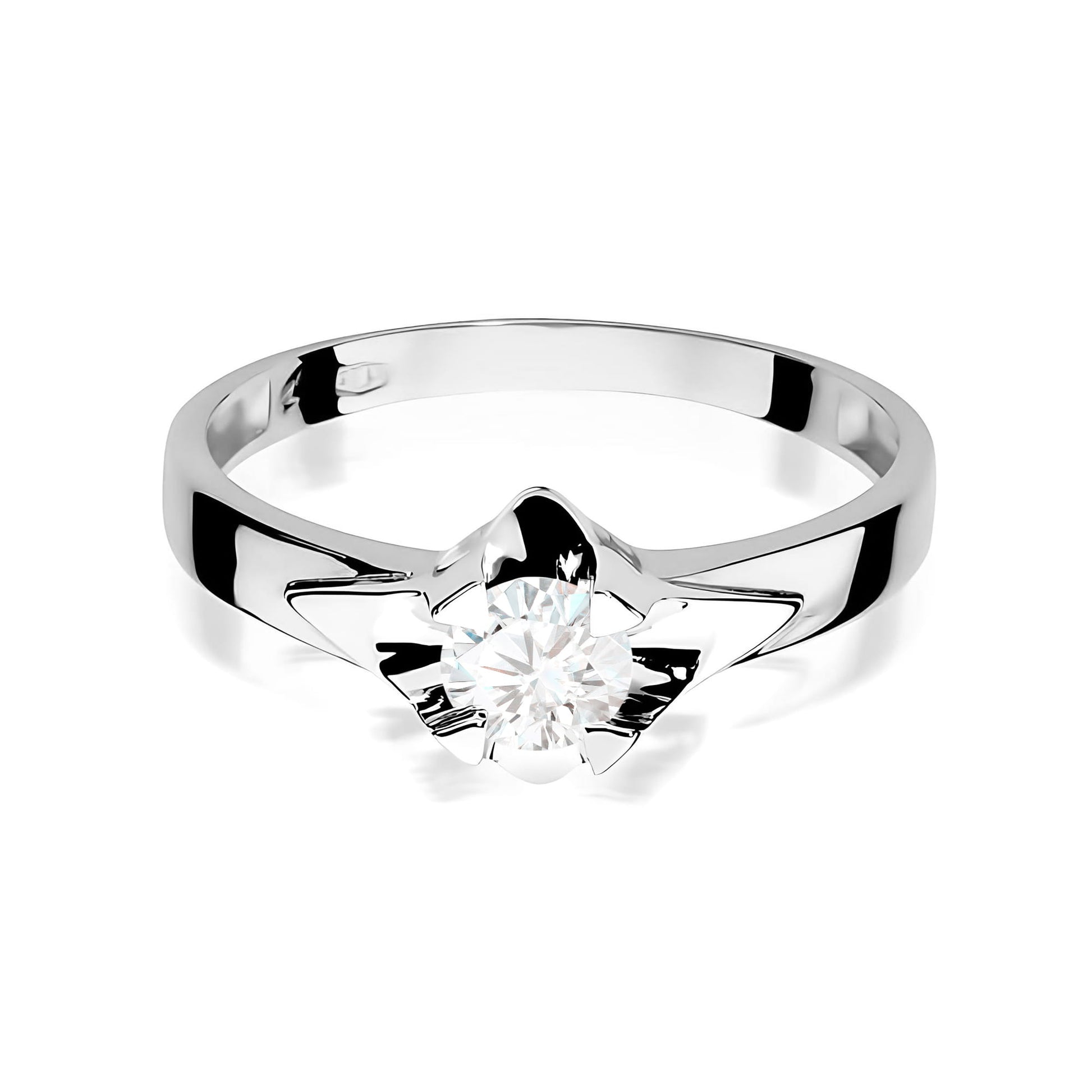 Inel Aur 9K cu Diamant Natural 0.50 ct