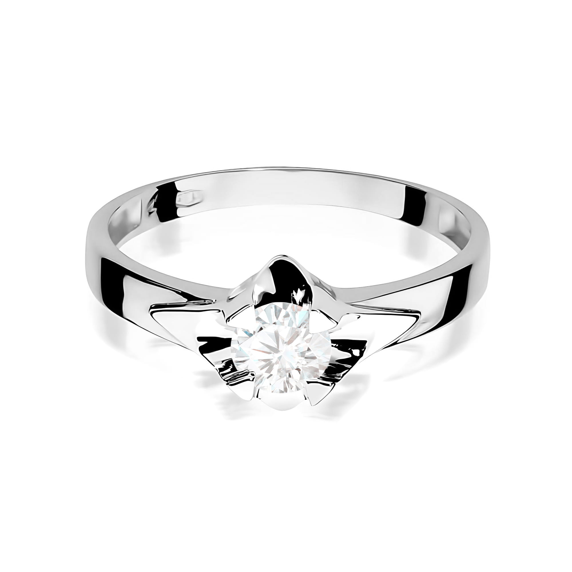 Inel Aur 9K cu Diamant Natural 0.50 ct