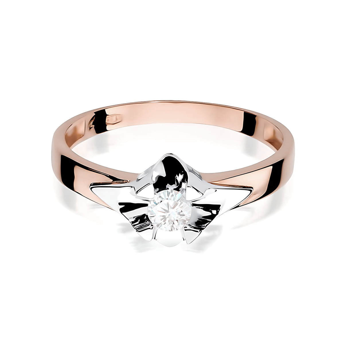 Inel Aur 14K W0155 Diamant Cultivat 0.25ct