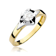 Inel Aur 14K W0155 Diamant Cultivat 0.50ct