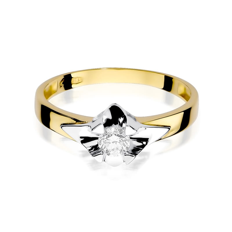Inel Aur 9K cu Diamant Natural 0.30 ct