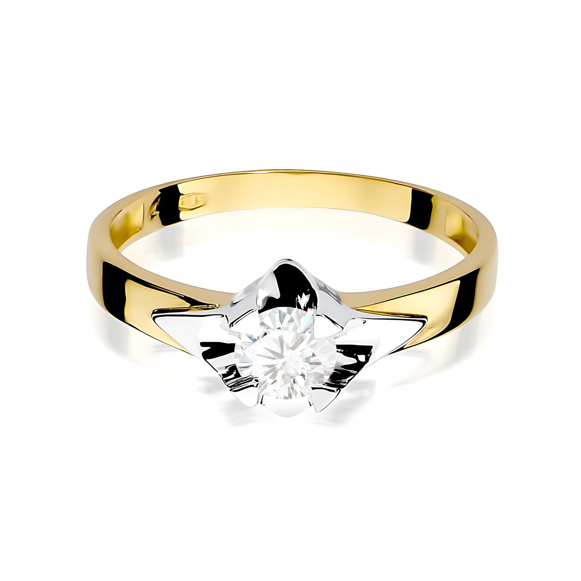 Inel Aur 9K cu Diamant Natural 0.50 ct