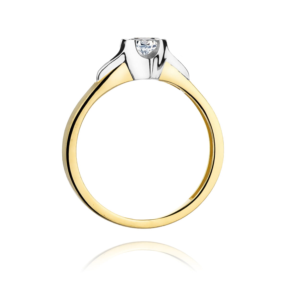 Inel Aur 9K cu Diamant de Laborator 0.20 ct