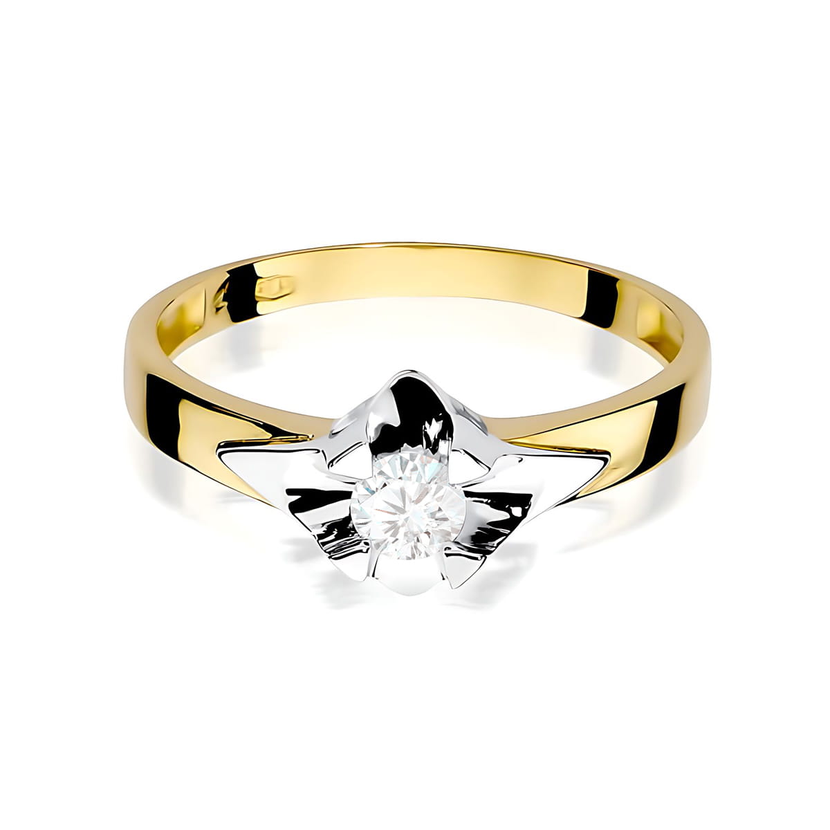 Inel Aur 9K cu Diamant de Laborator 0.30 ct