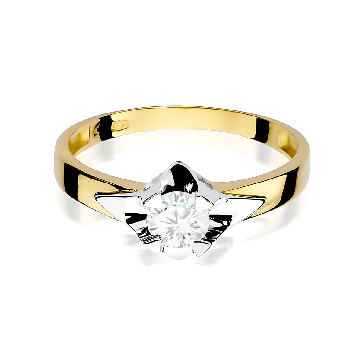Inel Aur 9K cu Diamant de Laborator 0.50 ct