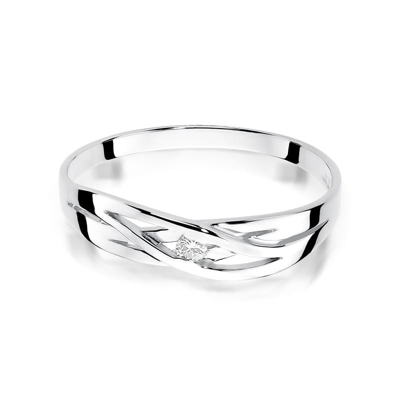 Inel Aur 9K cu Diamant Natural 0.04 ct