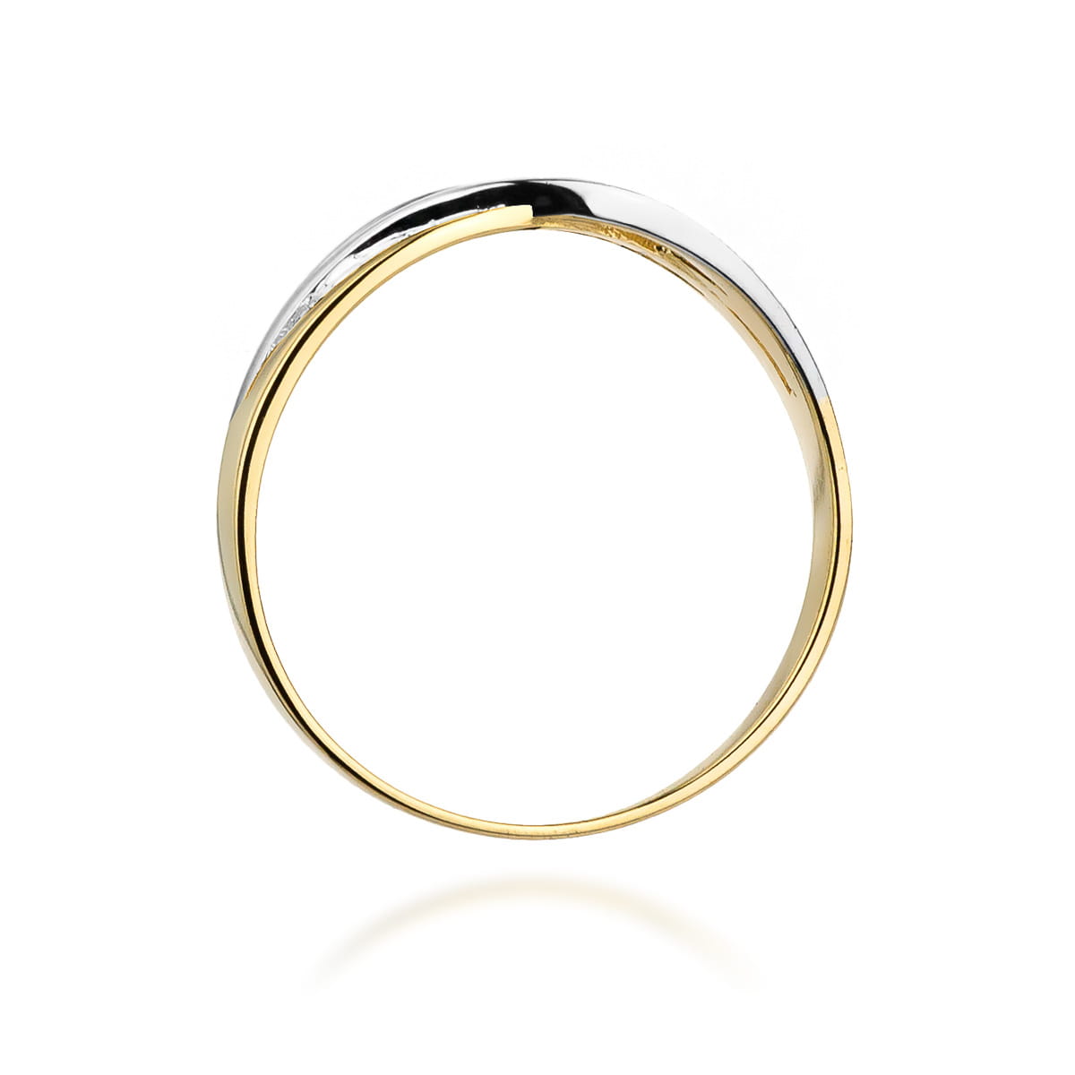 Inel Aur 9K cu Diamant Natural 0.05 ct