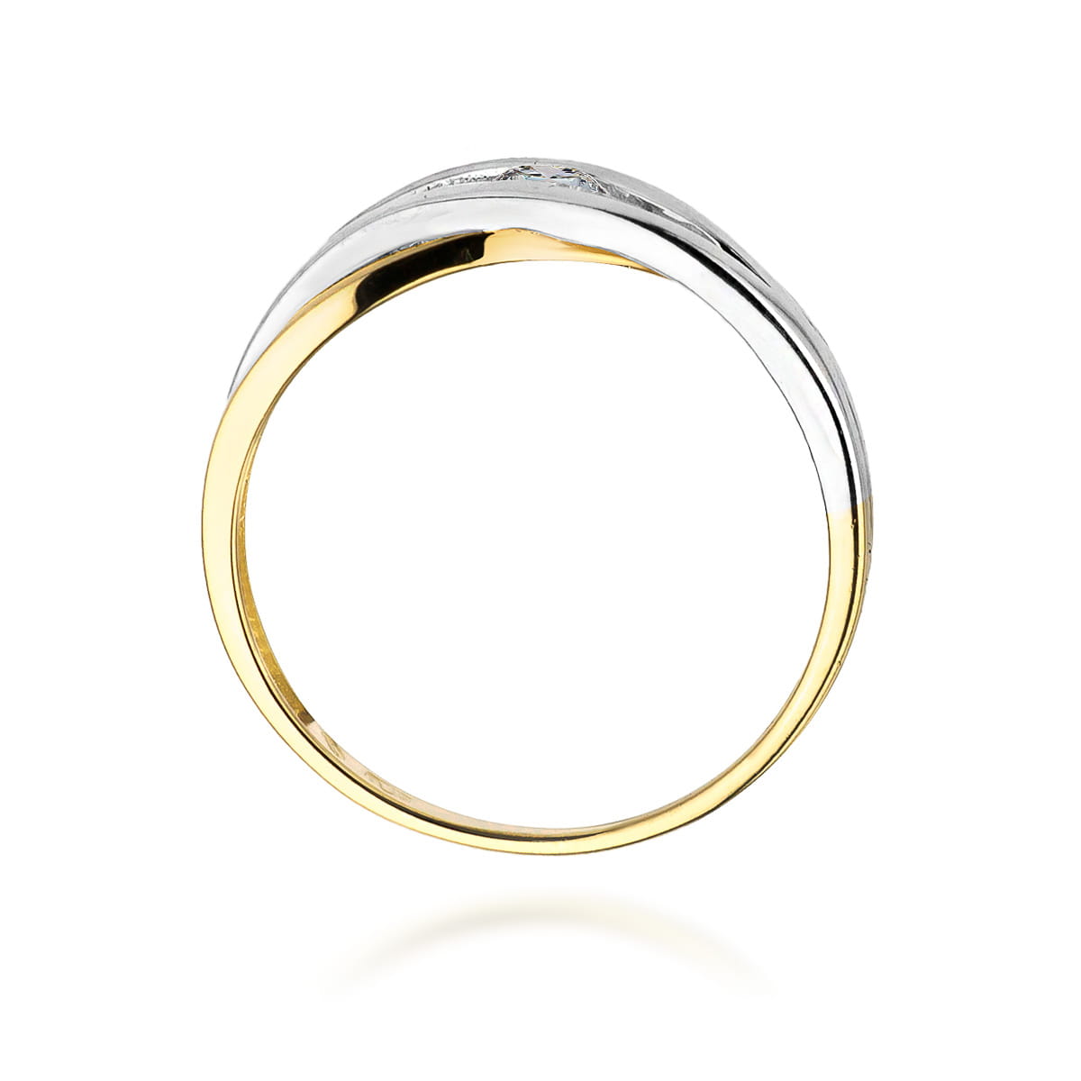 Inel Aur 9K cu Diamant Natural 0.10 ct