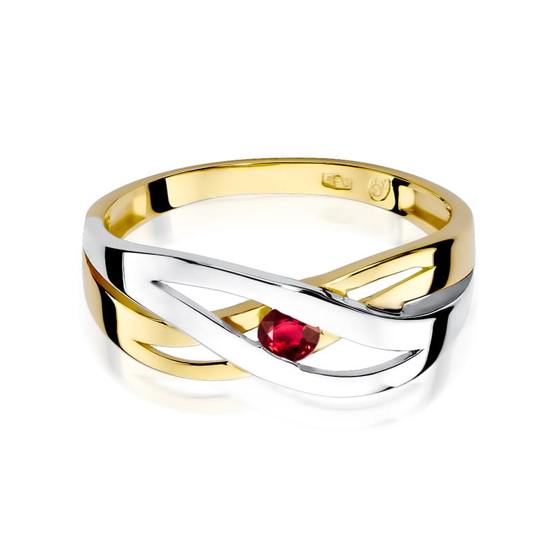 Inel Aur 9K cu Rubin 0.15 ct