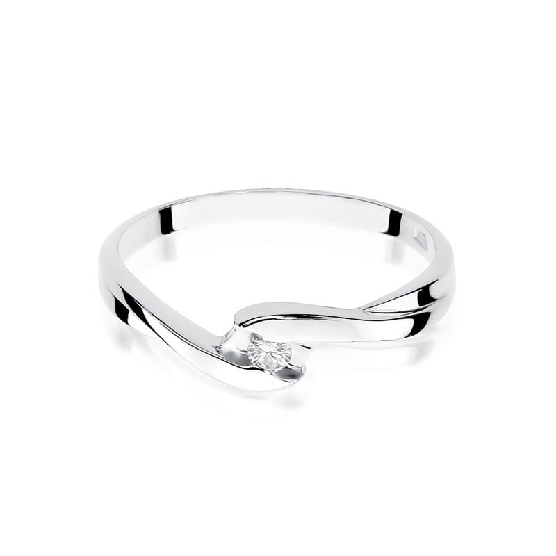 Inel Aur 9K cu Diamant Natural 0.05 ct