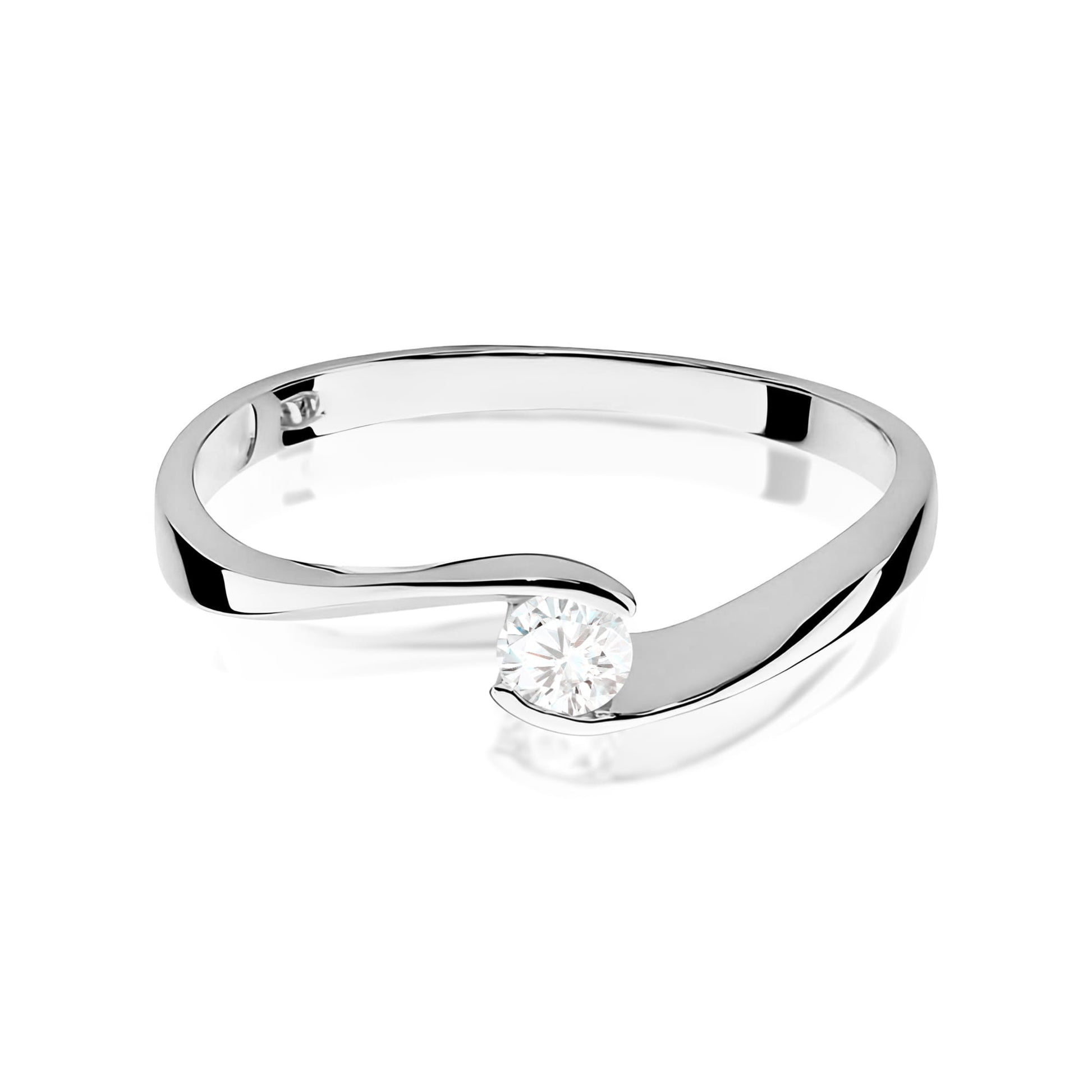Inel Aur 9K cu Diamant de Laborator 0.13 ct