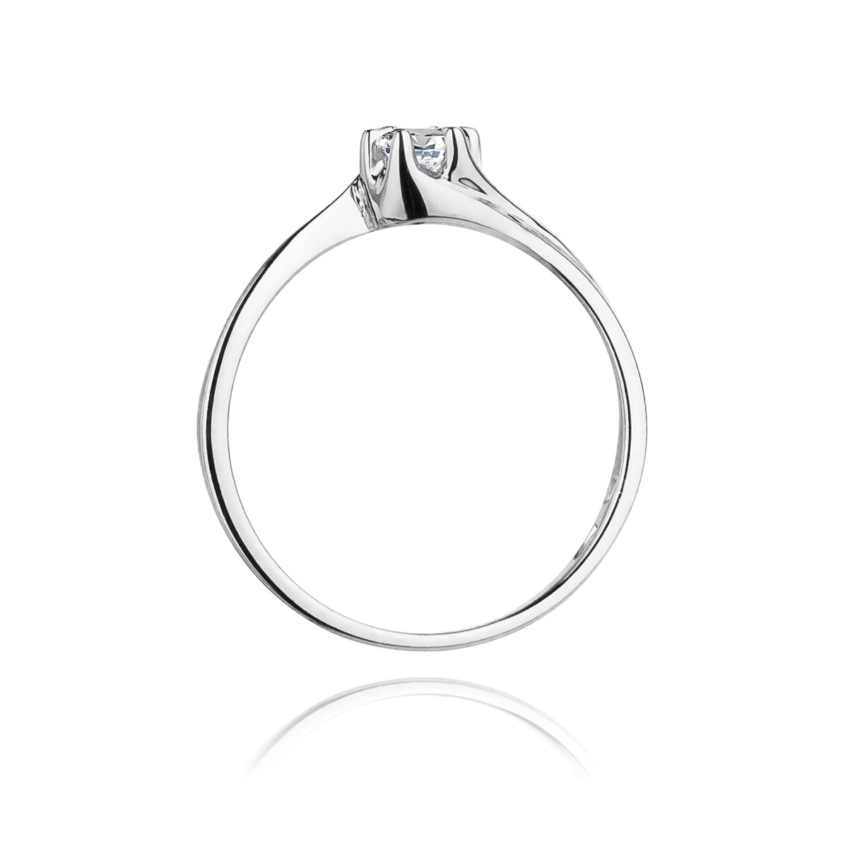 Inel Aur 9K cu Diamant Natural 0.10 ct
