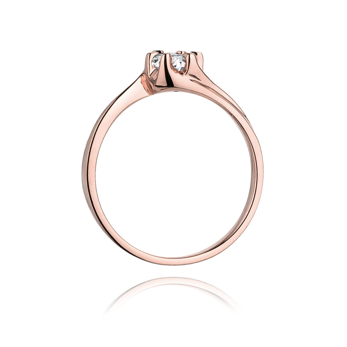 Inel Aur 14K W163 Diamant Cultivat 0.30ct