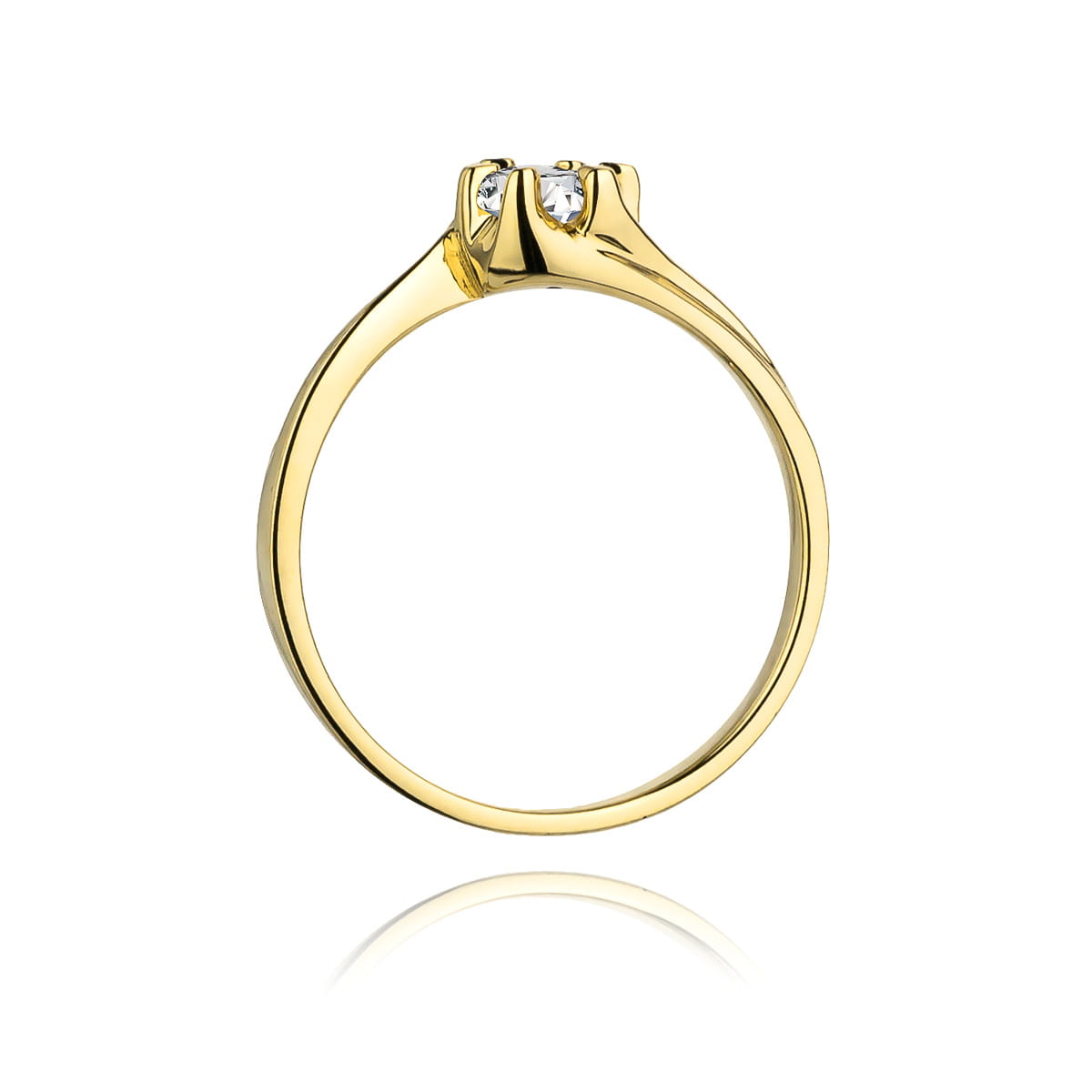 Inel Aur 14K W163 Diamant Cultivat 0.30ct