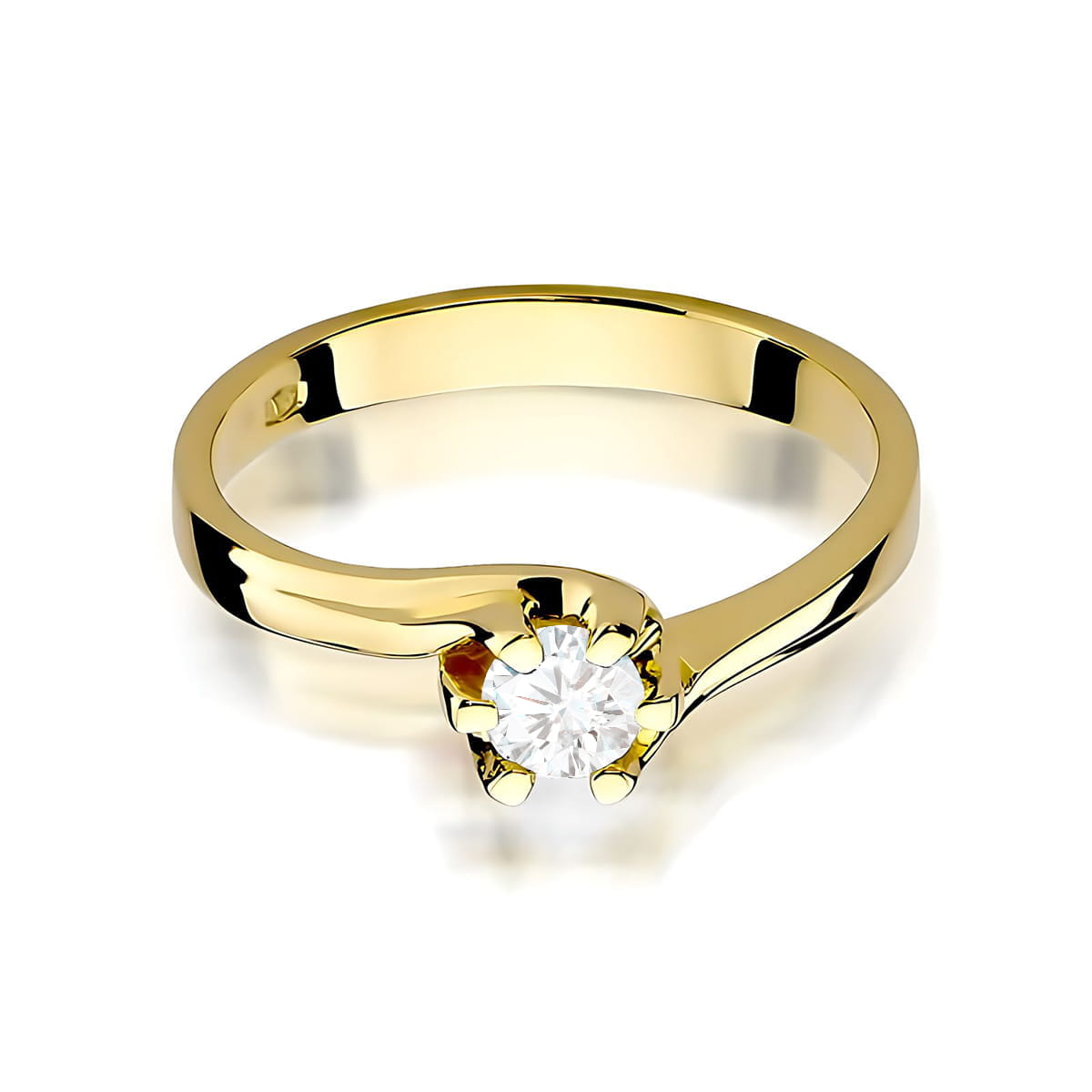 Inel Aur 9K cu Diamant de Laborator 0.30 ct