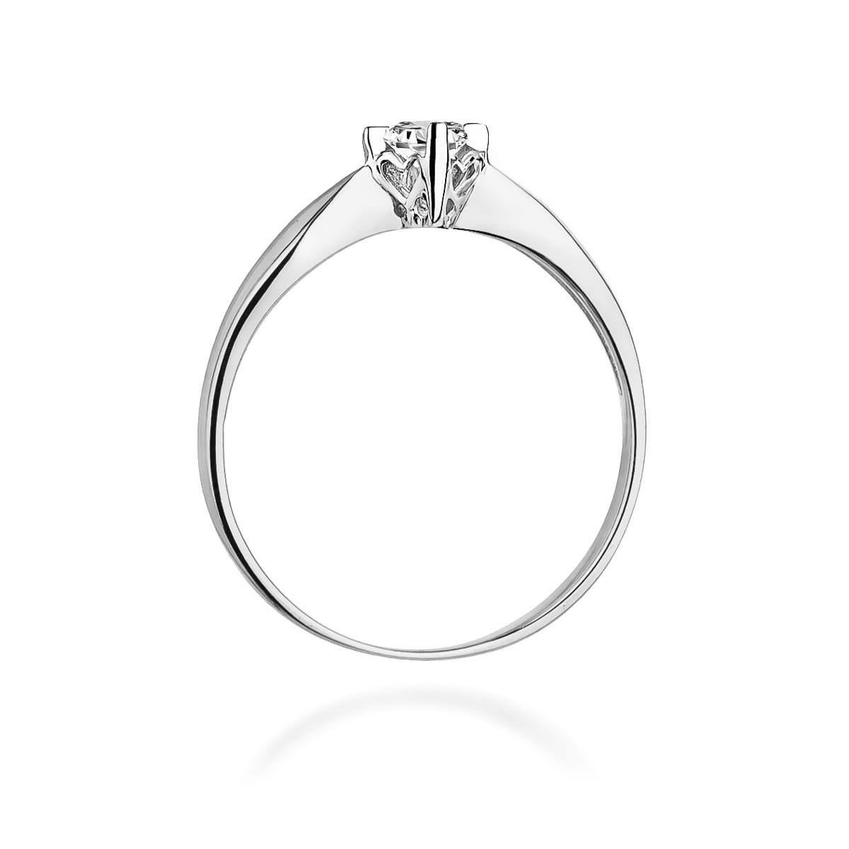 Inel Aur 9K cu Diamant Natural 0.12 ct