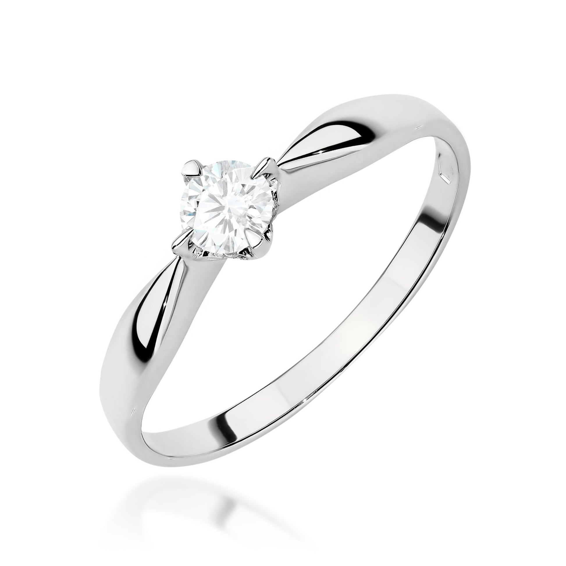 Inel Aur 9K cu Diamant de Laborator 0.15 ct