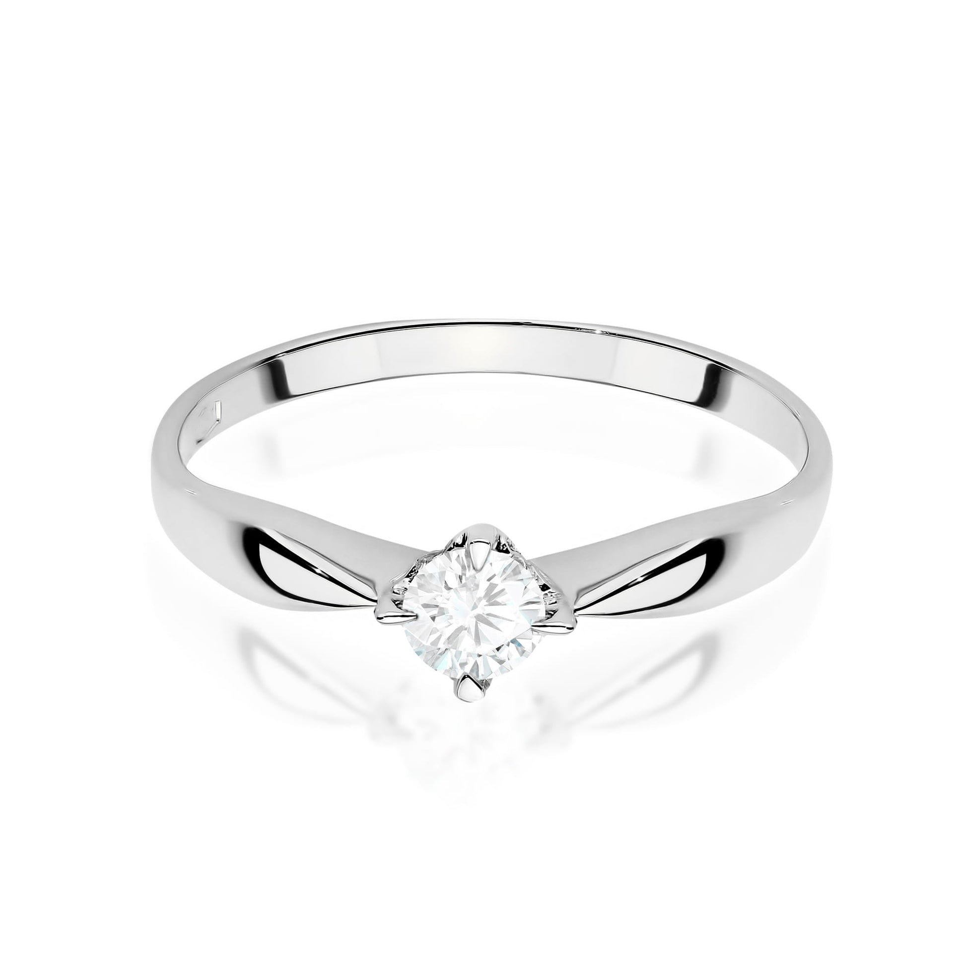 Inel Aur 9K cu Diamant de Laborator 0.15 ct