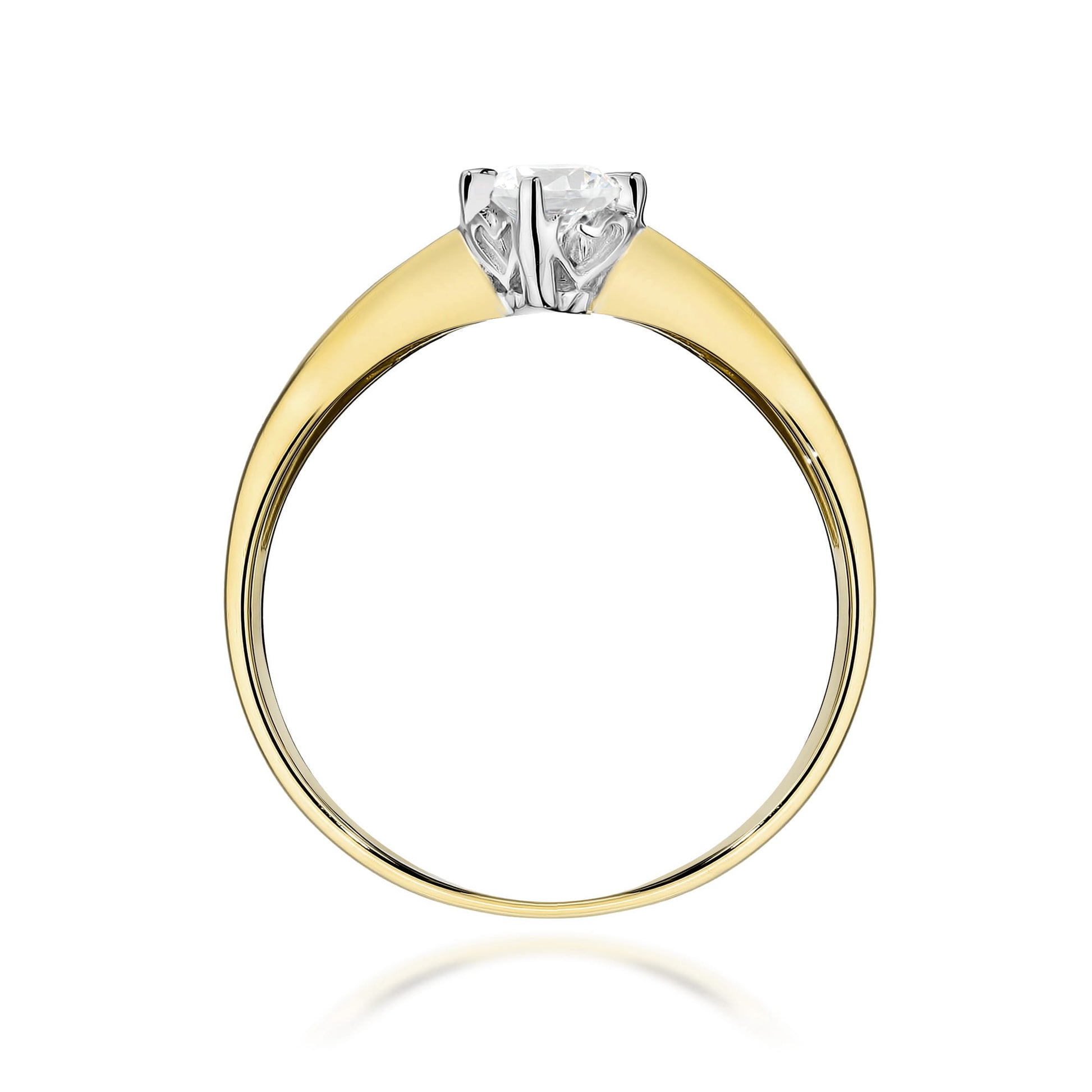Inel Aur 9K cu Diamant de Laborator 0.15 ct