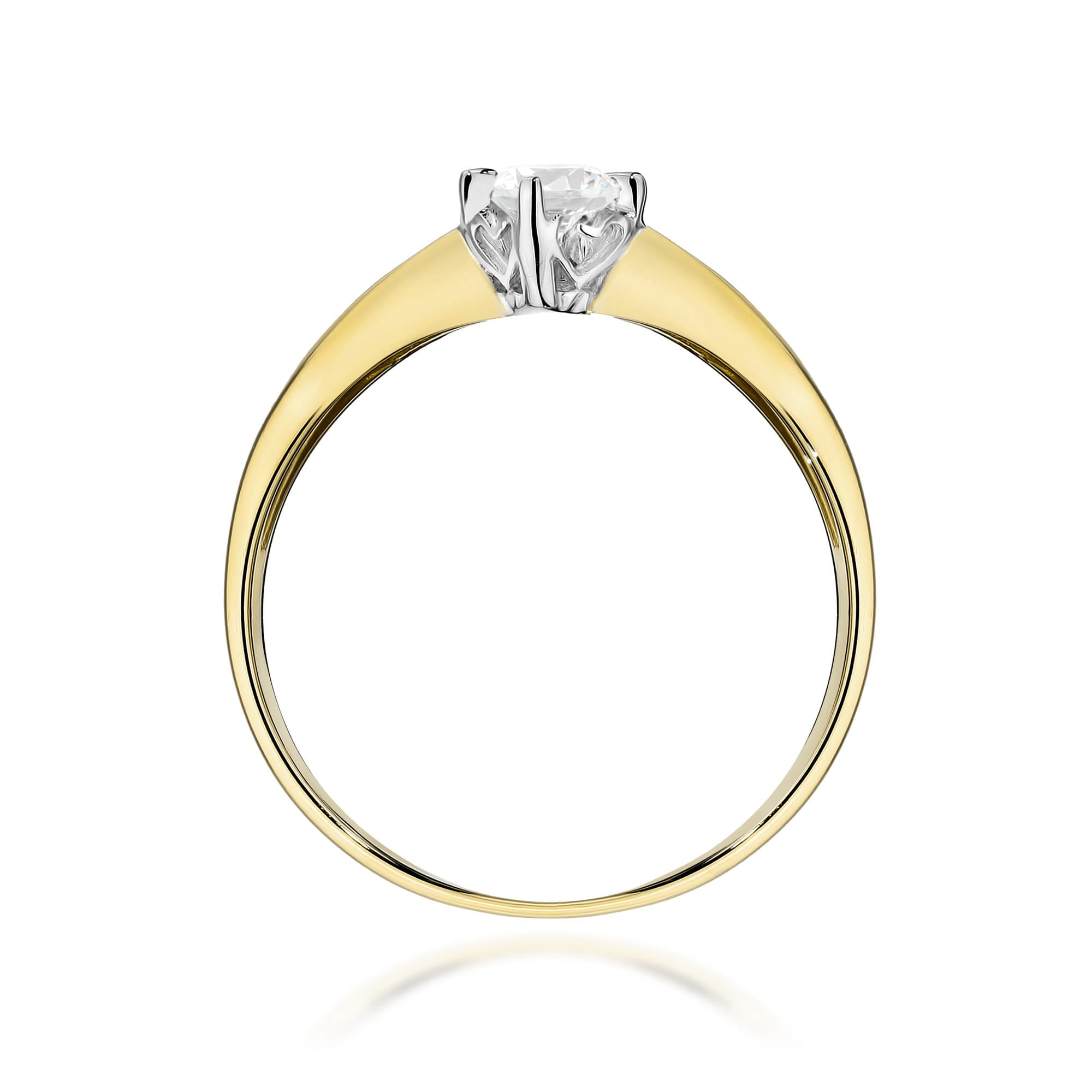 Inel Aur 9K cu Diamant de Laborator 0.15 ct