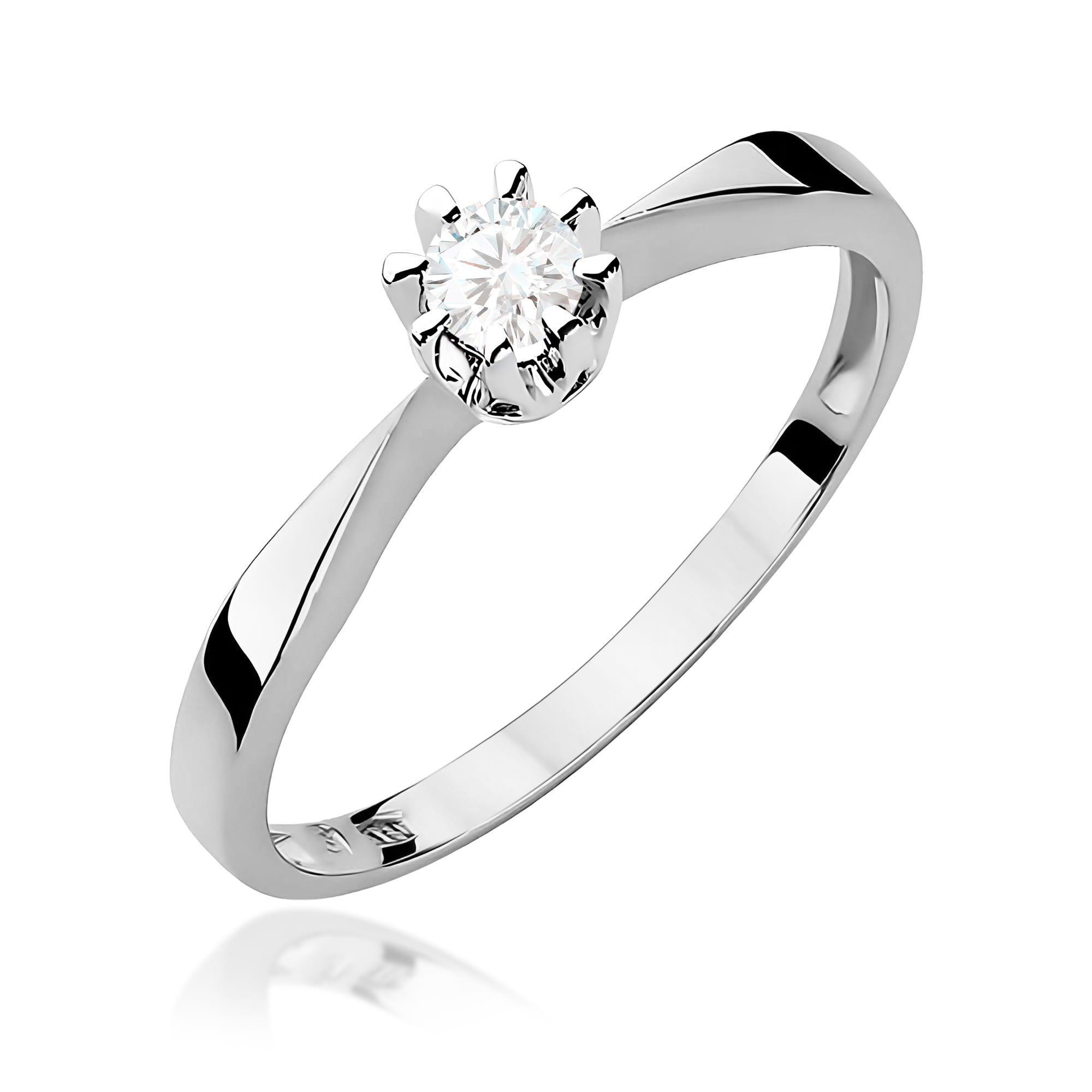 Inel Aur 14K cu Diamant de Laborator 0.15 ct