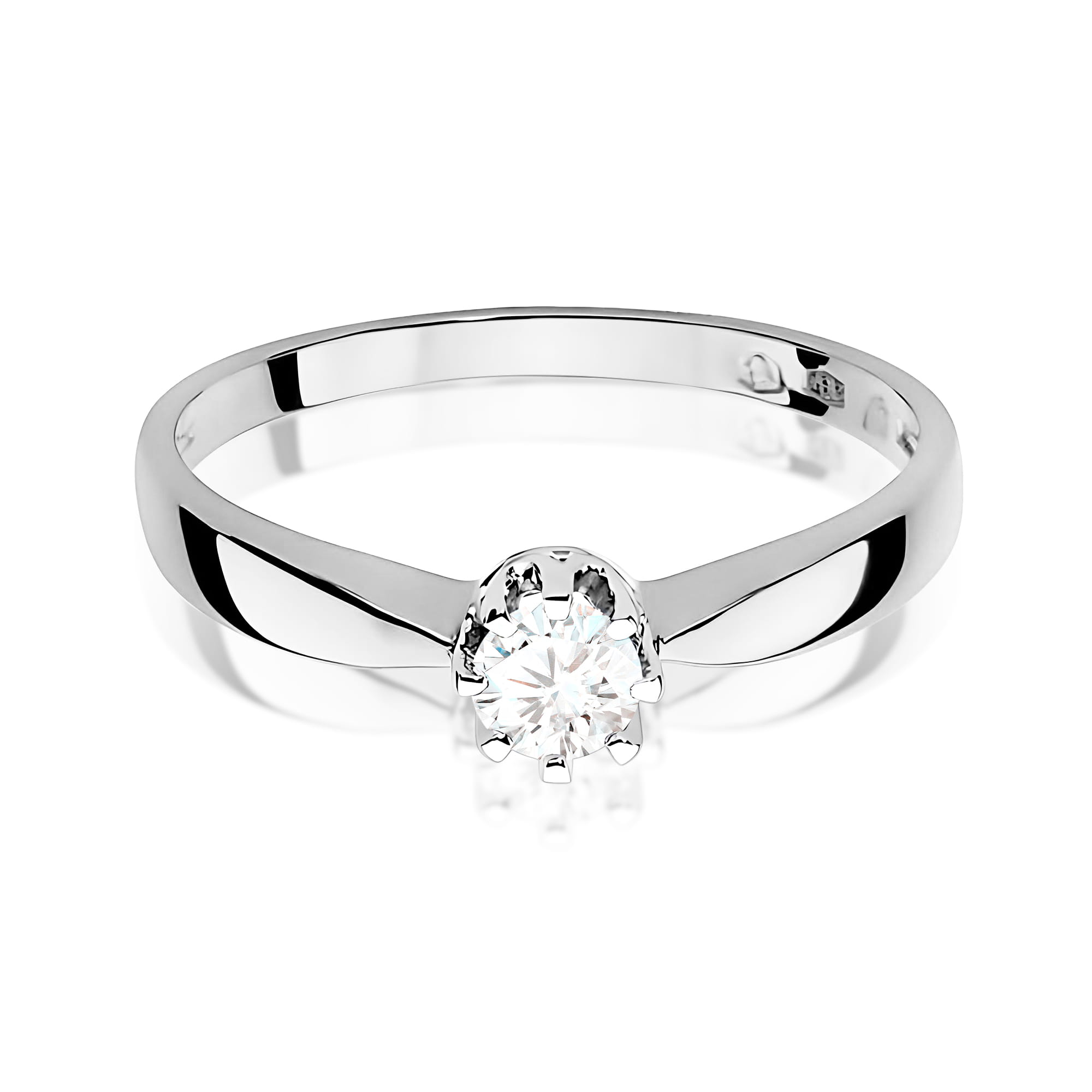 Inel Aur 14K cu Diamant de Laborator 0.15 ct