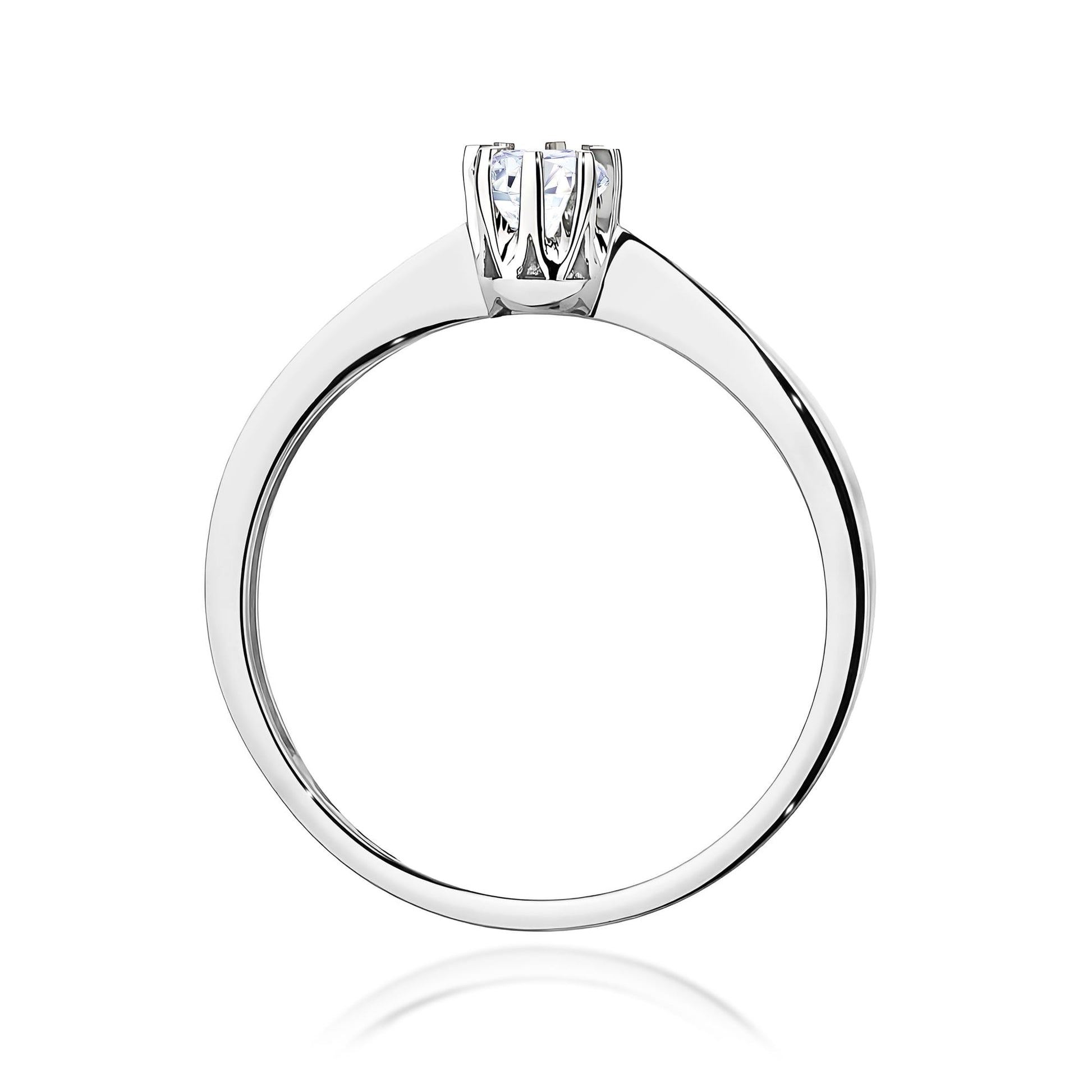 Inel Aur 9K cu Diamant Natural 0.15 ct