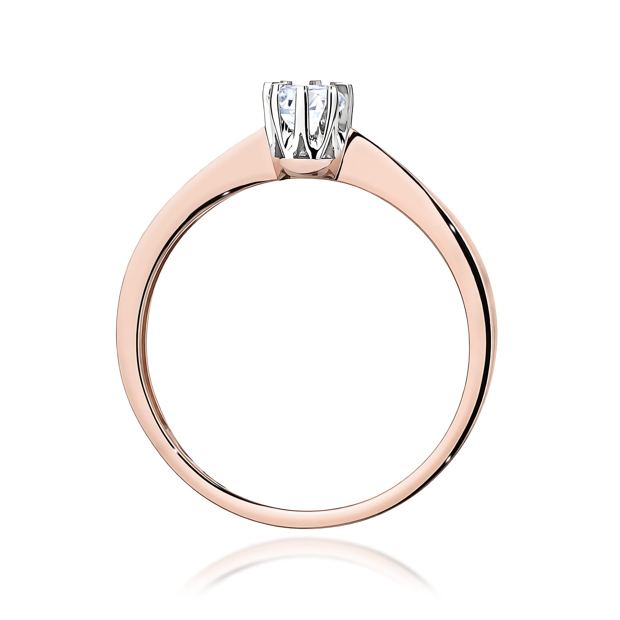 Inel Aur 14K cu Diamant de Laborator 0.15 ct
