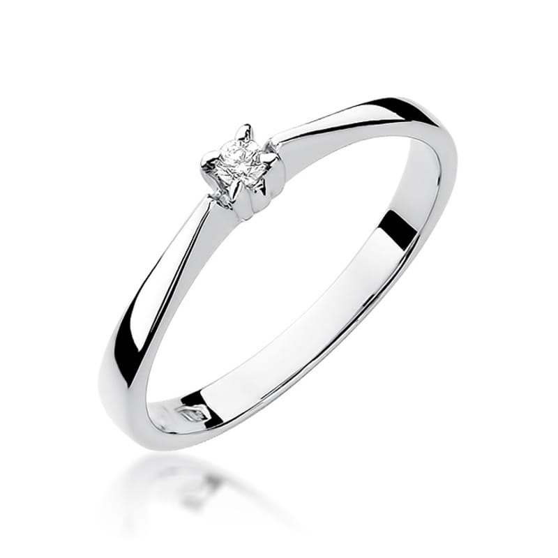 Inel Aur 9K cu Diamant Natural 0.03 ct