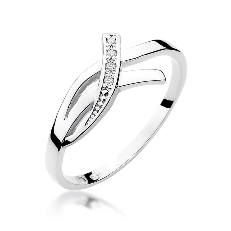 Inel Aur 9K cu Diamante Naturale 0.02 ct