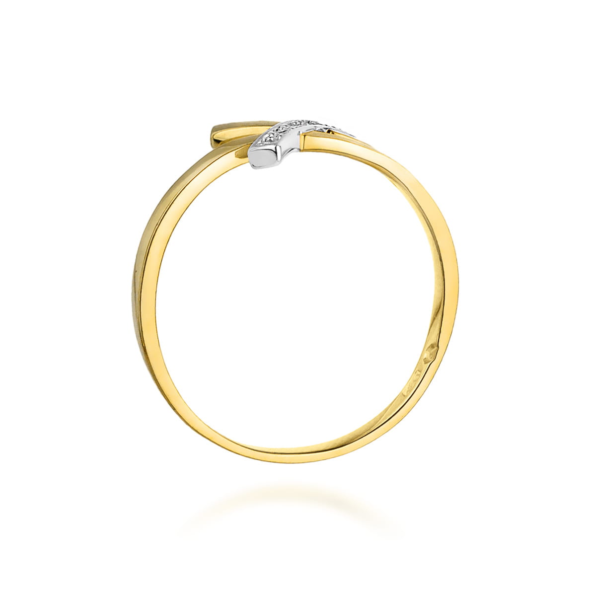 Inel Aur 9K cu Diamante Naturale 0.02 ct