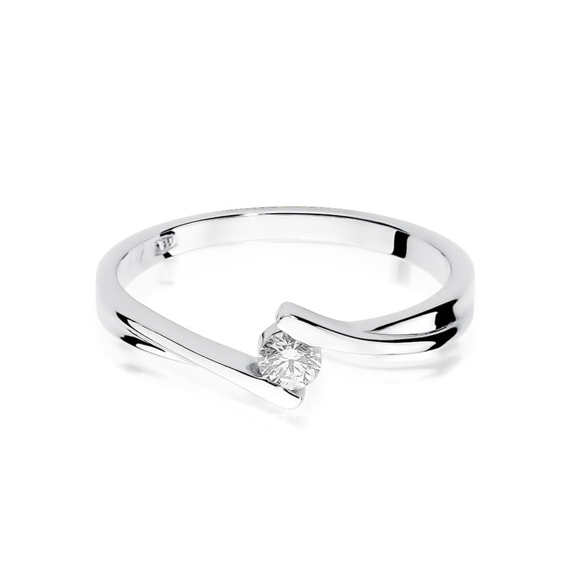Inel Aur 9K cu Diamant Natural 0.10 ct