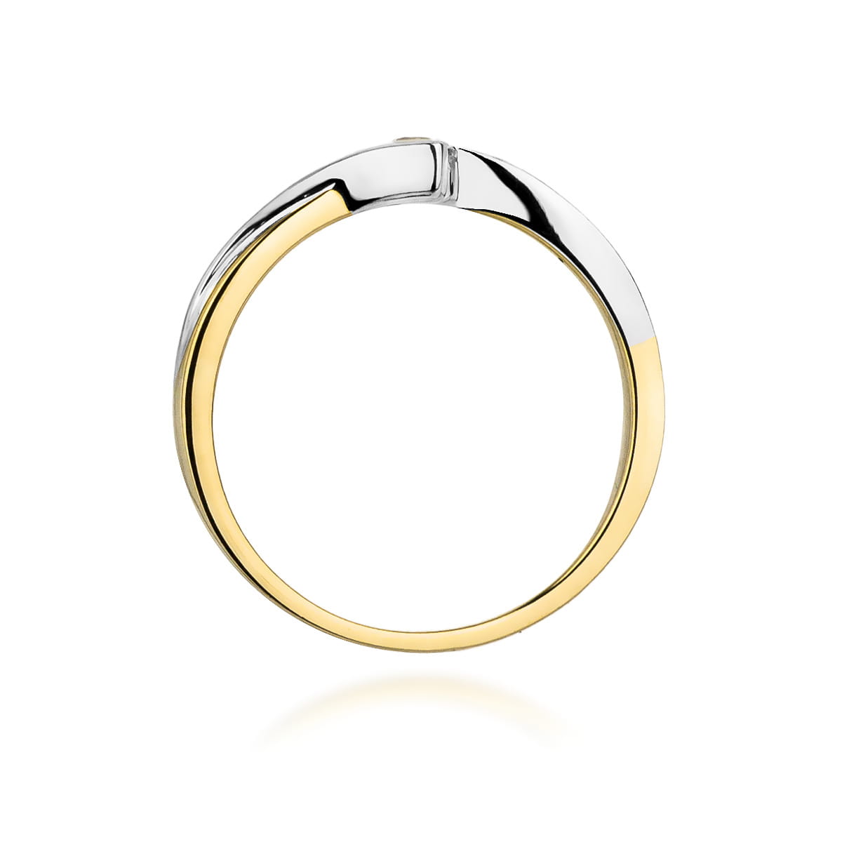 Inel Aur 9K cu Diamant Natural 0.10 ct