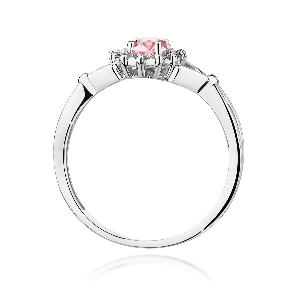 Inel Aur 9K cu Diamante Roz de Laborator 0.62 ct