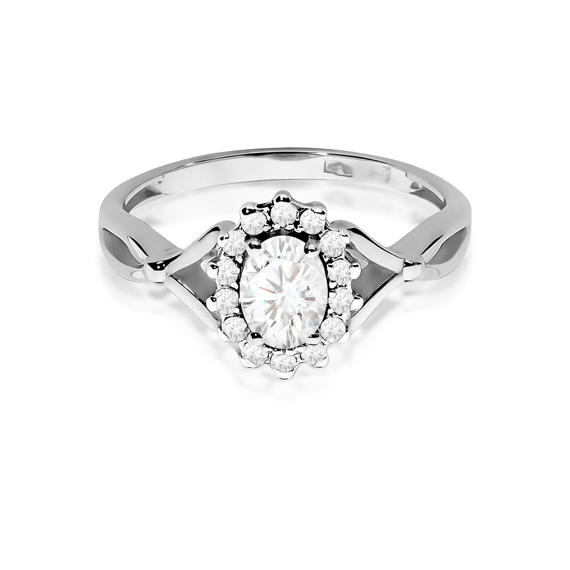 Inel Aur 9K cu Diamante de Laborator 0.52 ct