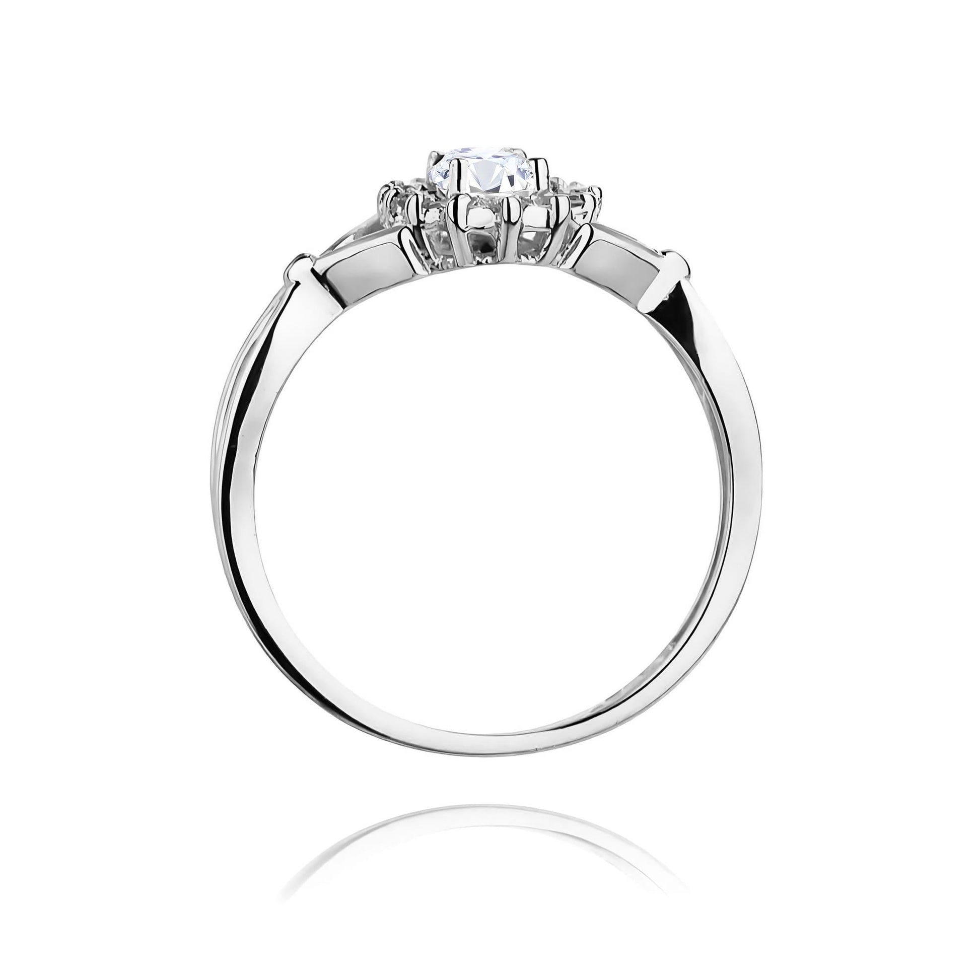 Inel Aur 9K cu Diamante de Laborator 0.52 ct