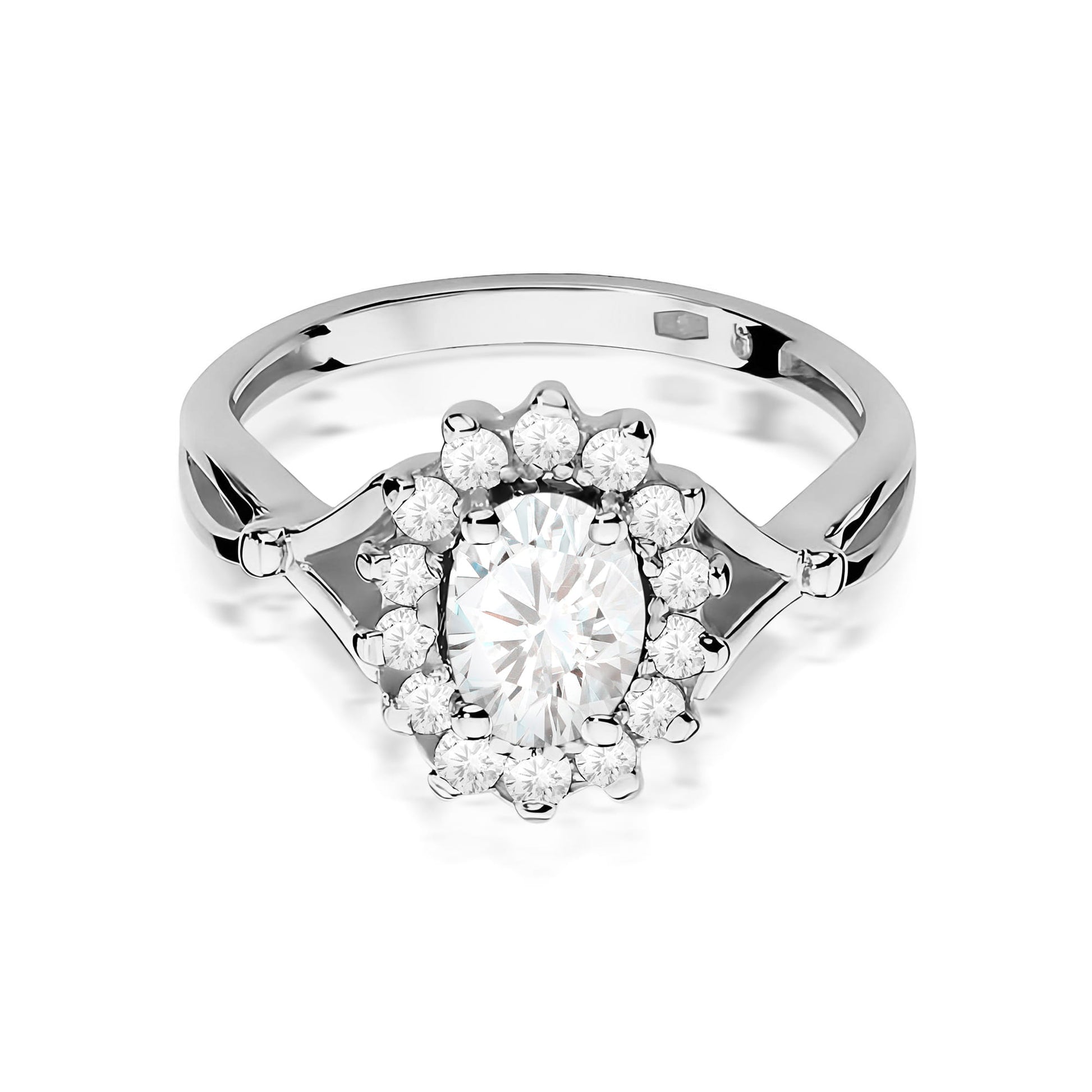 Inel Aur 9K cu Diamante de Laborator 0.98 ct