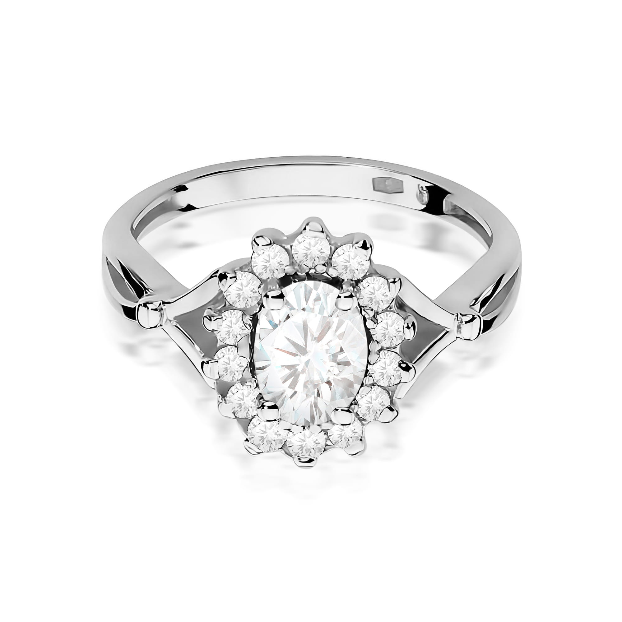 Inel Aur 9K cu Diamante de Laborator 0.98 ct