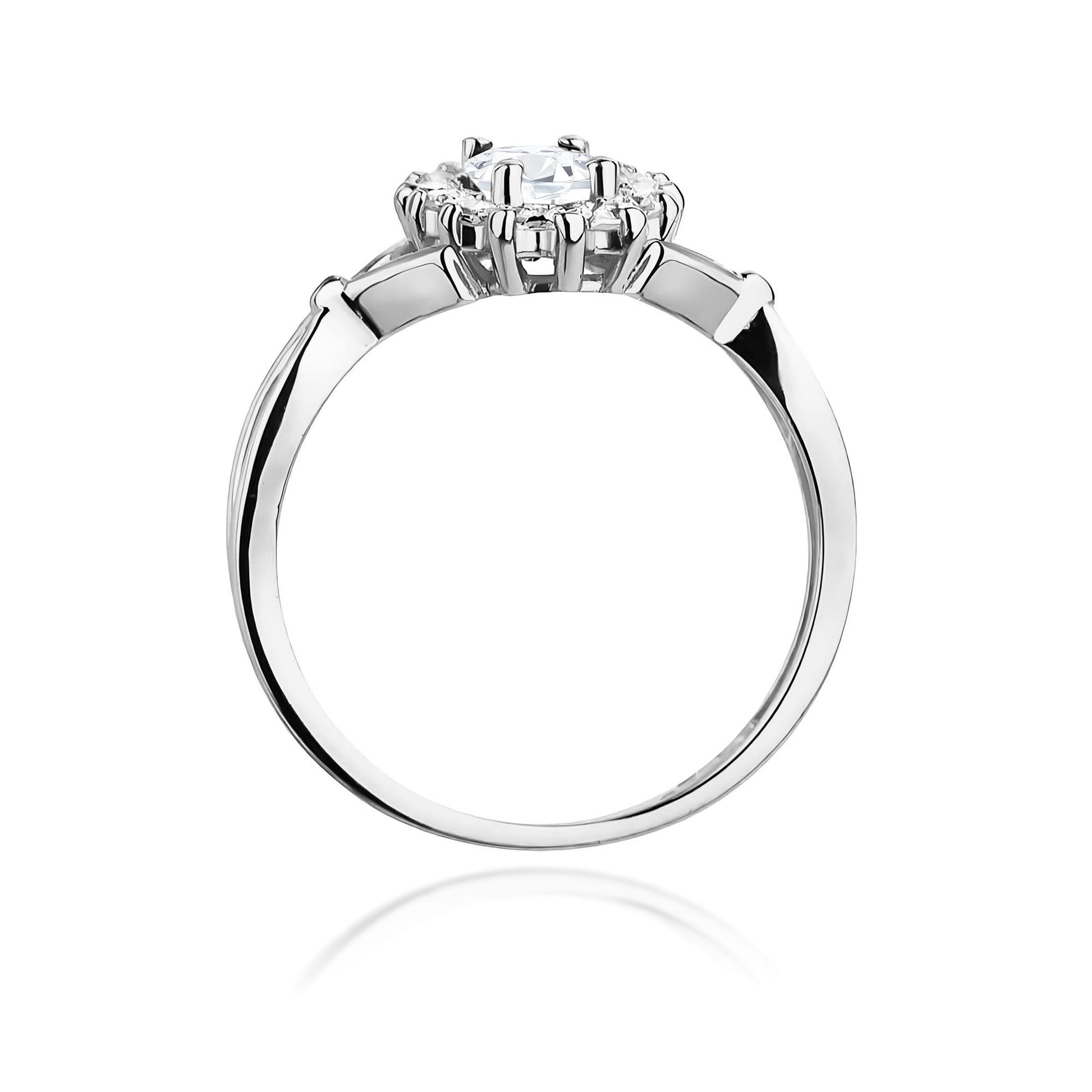 Inel Aur 9K cu Diamante de Laborator 0.98 ct