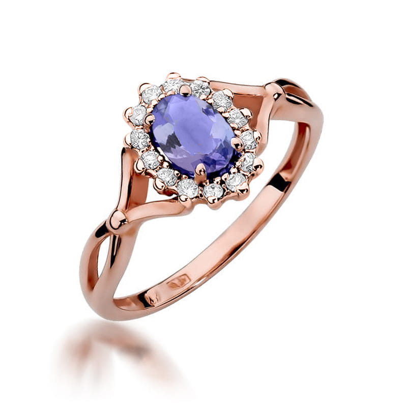Inel Aur 14K W0182 Tanzanit 0.40ct