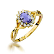 Inel Aur 14K W0182 Tanzanit 0.40ct