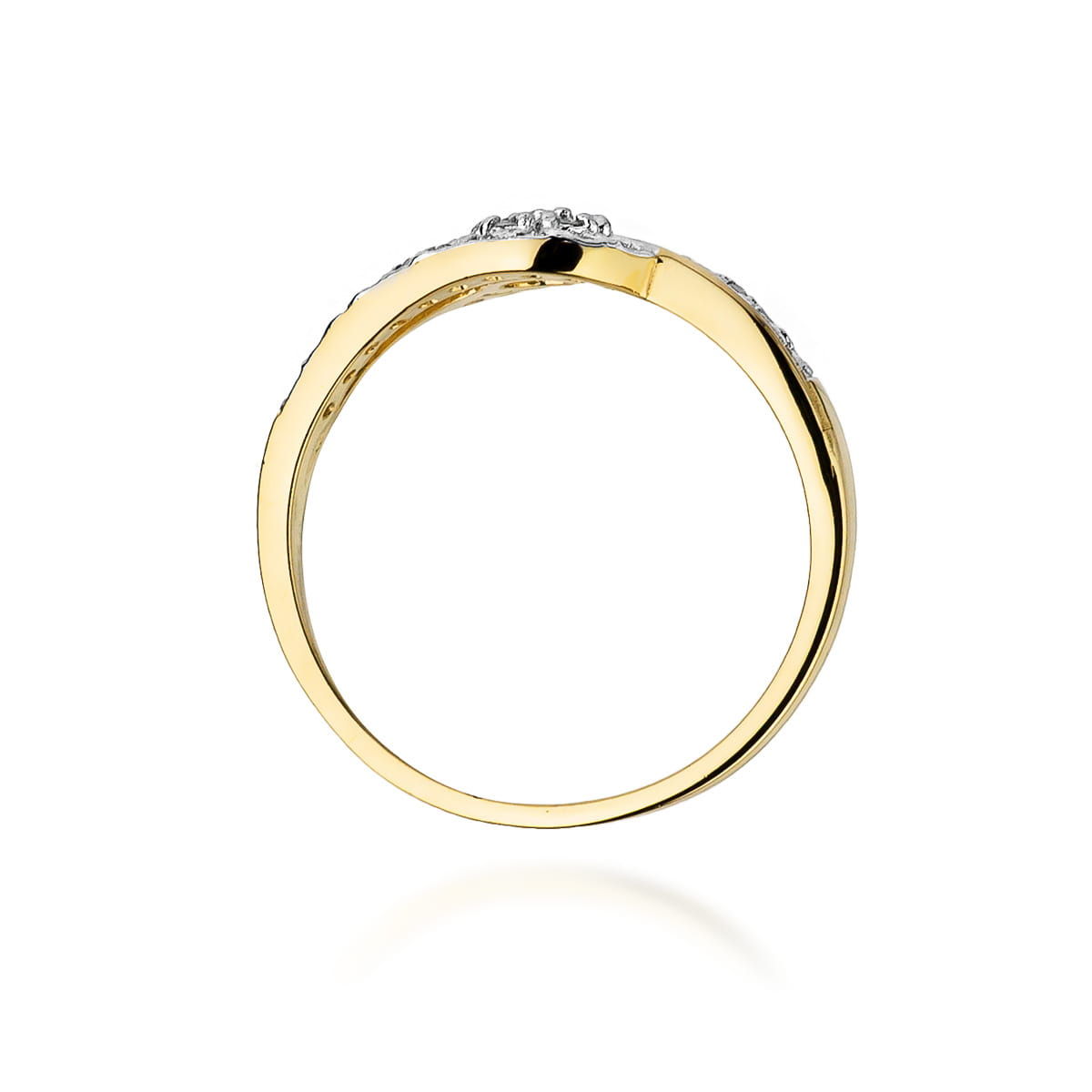 Inel Aur 9K cu Diamante Naturale 0.17 ct