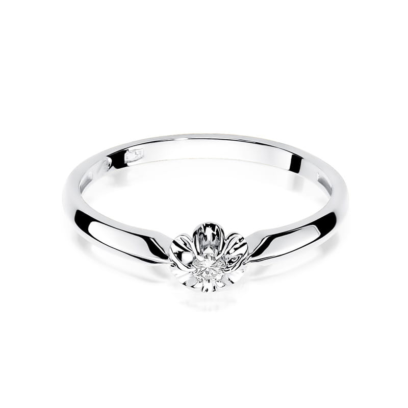 Inel Aur 9K cu Diamant Natural 0.04 ct